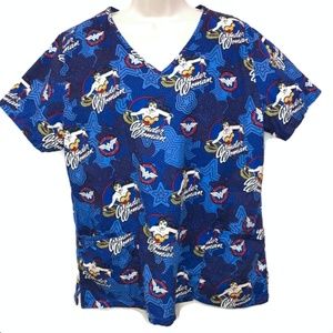 Wonder Woman DC Comics Pediatric Nurse Scrub Shirt